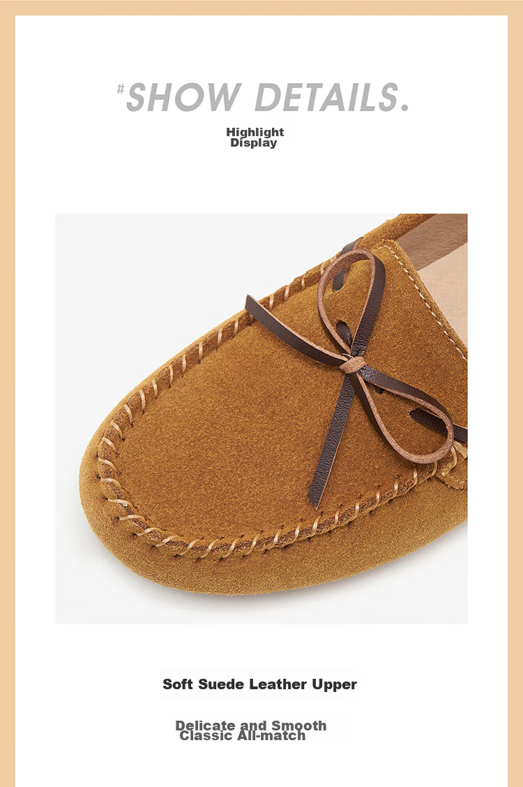 Walker Shop Aokasuo Casual Shoes for Women, Single Shoes, Soft-Soled Loafers for Office, Slip-On Flat Loafers for Women C131016 8
