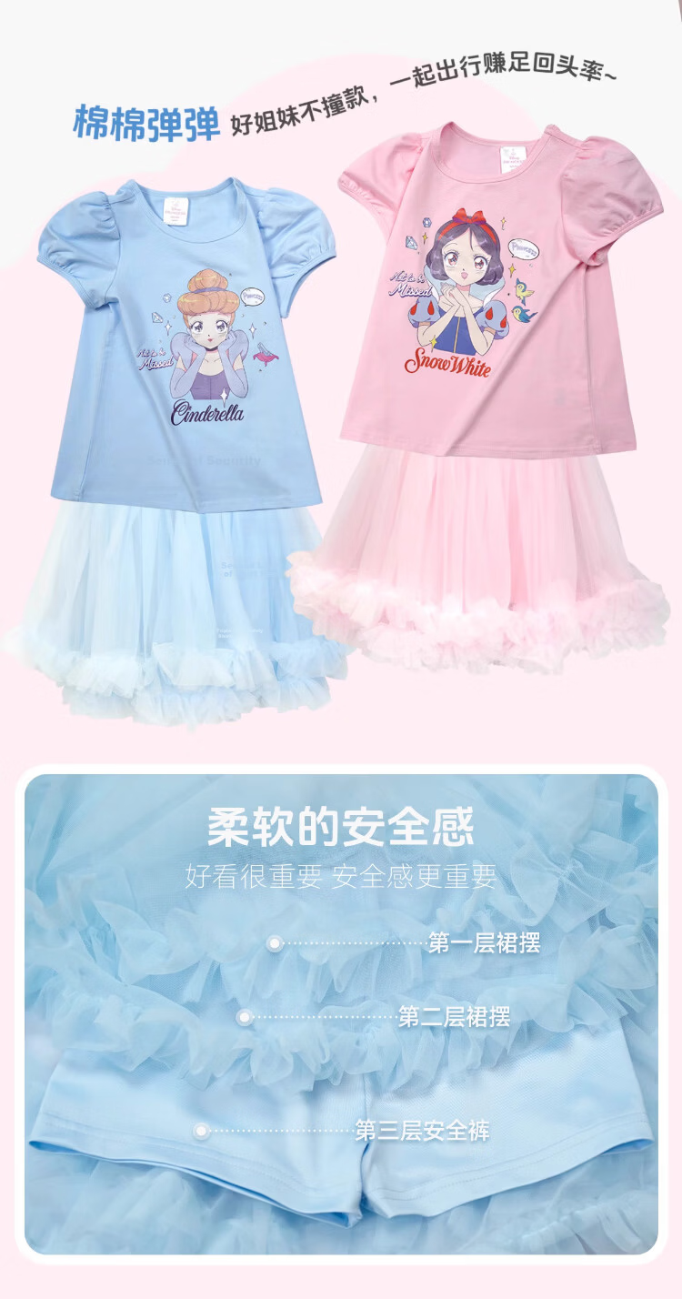 Disney 2026 New Summer Boys' 100% Cotton Short Sleeve T-Shirt and Shorts Breathable Cool Performance Stitch 140CM 9