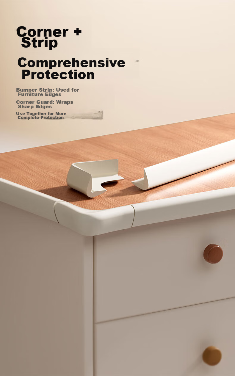 SAFTY DAD Shield Dad Silicone Anti-Collision Strip Baby Non-Sticky Children's Eco-Friendly Non-Toxic Table Edge Protector 9