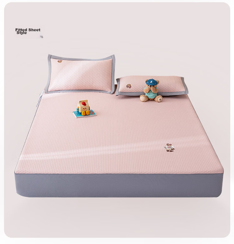 Teenie Weenie Class A Ice Bean Mat Summer Cooling Bed Sheet Ice Silk Mat Machine Washable Soft Cooling Double Air Conditioning Mat 1.8m Bed 32
