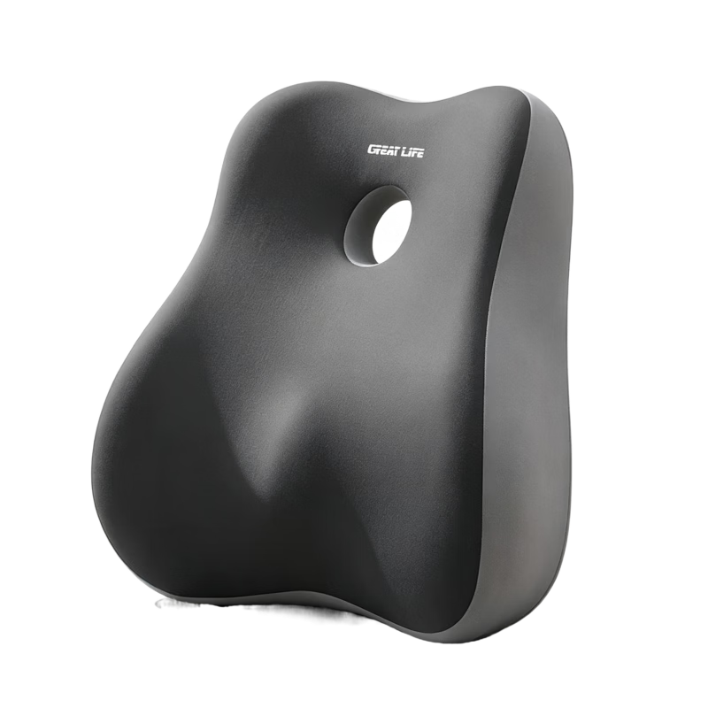 GREAT LIFE Lumbar Support Pillow Office Waist Cushion Long Sitting Backrest Chair Car Seat Waist Pad Driver Cushion