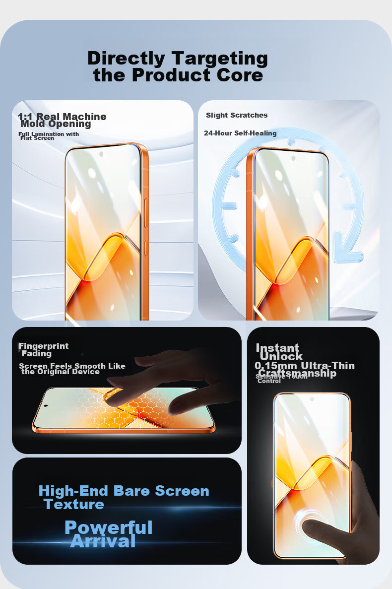 Langling [2-Pack] Tempered Glass Screen Protector for Honor Play6T, Full Coverage, HD Anti-Fingerprint, Shockproof Ultra Clear Mobile Phone Protective Film 2