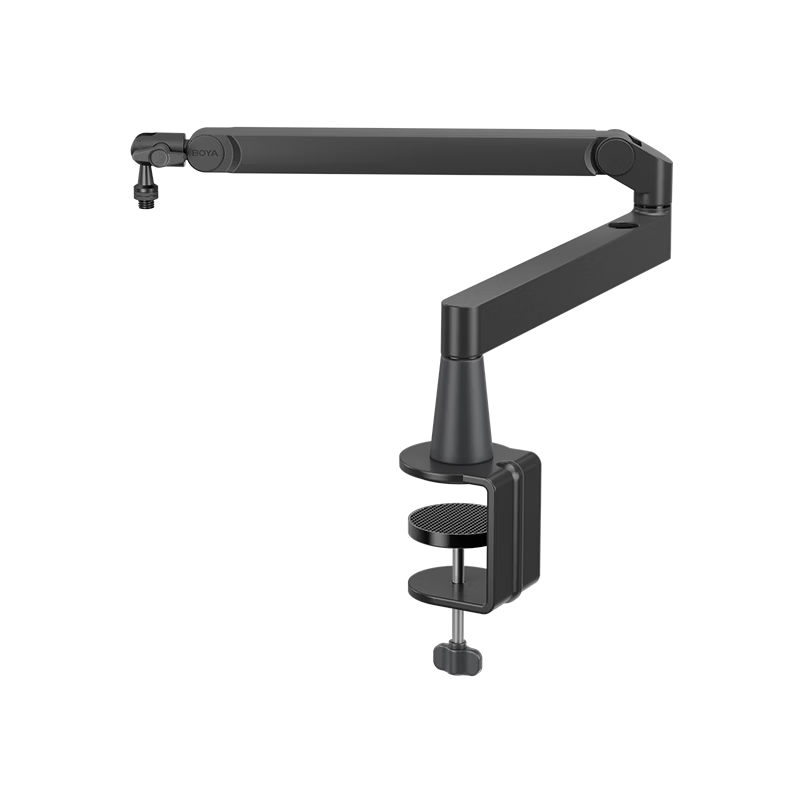 BOYA MIC ARM LP Microphone Boom Arm Desktop Stand Adjustable Folding Three-Segment Universal Live Streaming Mic Holder with 3kg Load Capacity