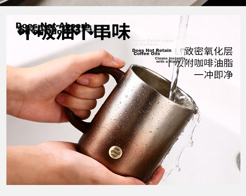 Fuguang Pure Titanium Insulated Mug Unisex High-Value Tea Cup Large Capacity Coffee Water Cup Custom Gift Box Set 16