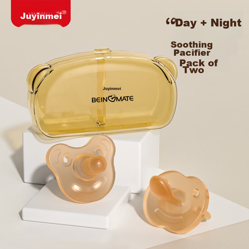 Beingmate Baby Pacifier 0-3-6-12 Months Anti-Colic Silicone Teether Toy for Newborns and Babies Over 1 Year