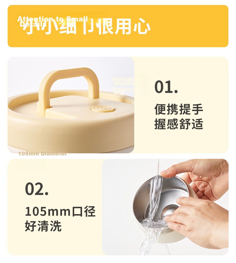 Lock&Lock Insulated Lunch Box Stainless Steel Portable Soup Bowl for Office Workers and Students 9