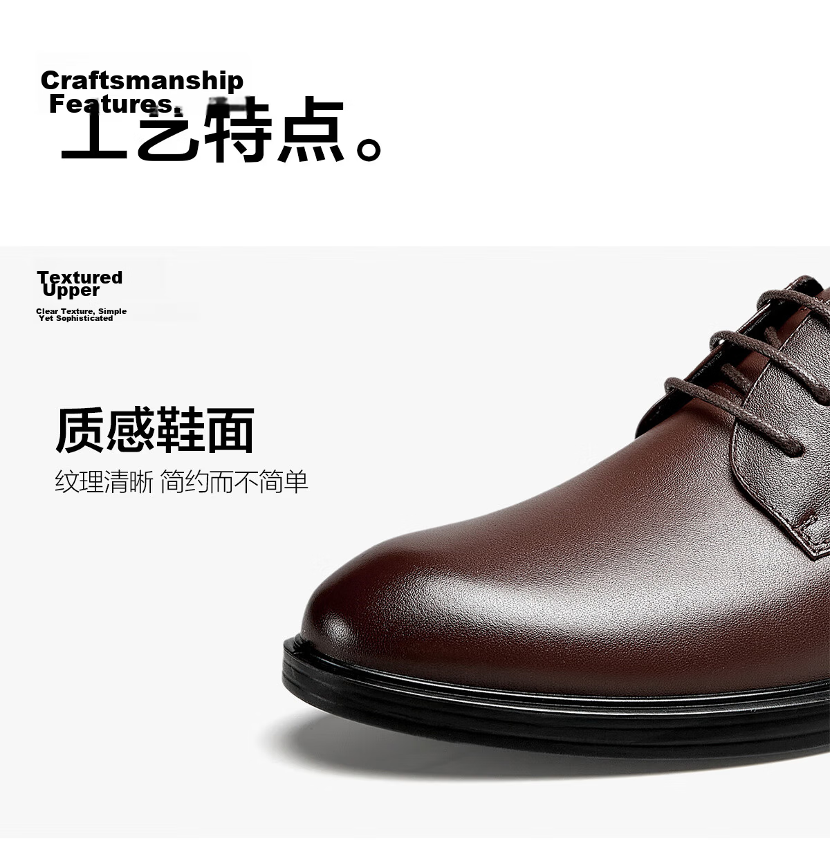 Eierkang Men's Business Formal Shoes Comfortable Commuter Single Shoes Groom Wedding Shoes 63129W Black Size 45 44