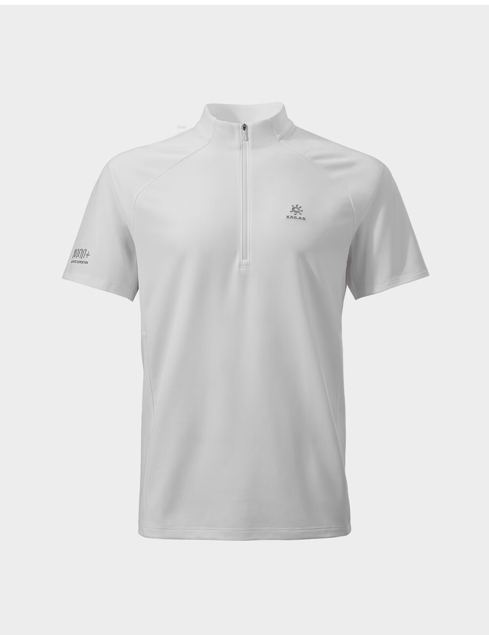 KAILAS PASO Half-Zip Short Sleeve Functional Quick-Dry T-Shirt Men 3A Antibacterial UPF50+ Sun Protection Hiking Shirt 8