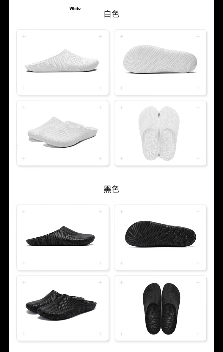 JD Jingzao 3D Printed Slippers Summer Non-Slip Breathable Soft Elastic Sports Sandals Quantum Dark Size 42 10