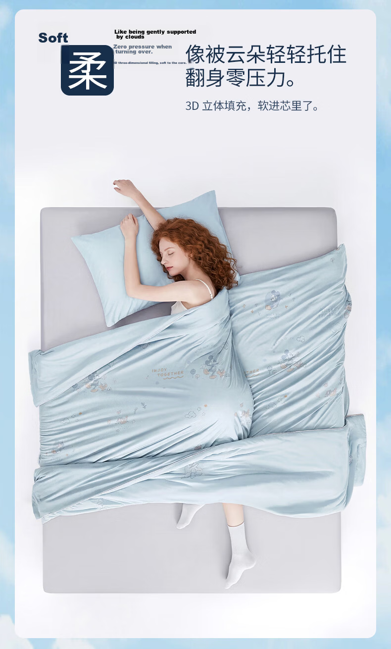 Disney Summer Cooling Quilt Double Air Conditioning Cooling Ice Silk Thin Washable Antibacterial Class A Winnie 200 8
