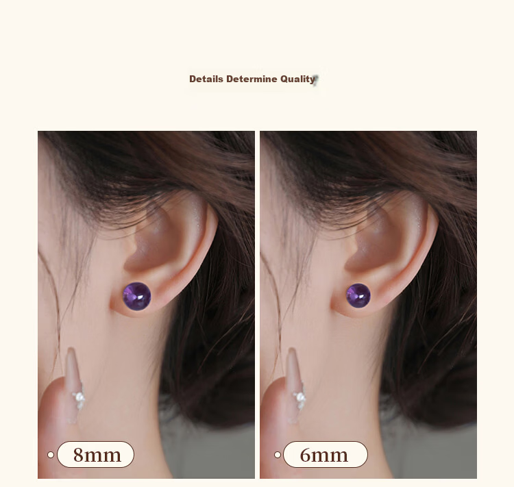 Jingfengge Four-Leaf Clover Silver Stud Earrings, Luxurious High-End Ear Jewelry, Piercing Care, Anniversary Birthday Gift for Wome 3