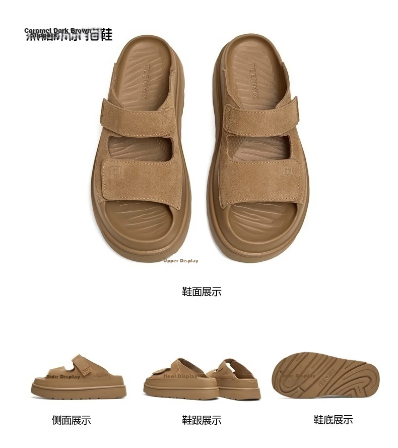 Tianmeiyi Ice Cream Shoes Thick Sole Height Increasing Birkenstock Slippers Casual Sandals Women Outdoor Retro Summer 2026 New Style 17