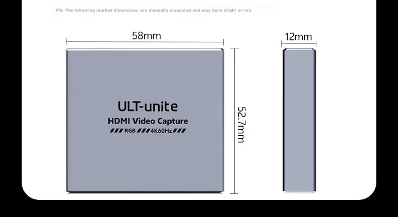 Youlaite USB to HDMI Capture Card 4K60Hz Video Capture Loopout for PC Gaming Conference Live Streaming Recording Device 21