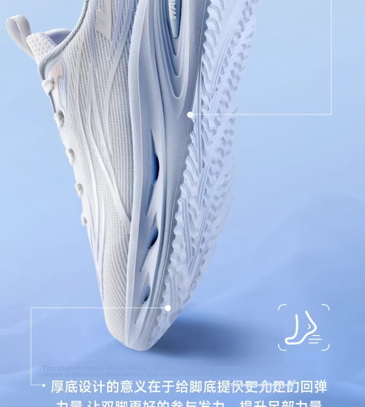 Warrior Official Women's Sports Shoes 2026 Summer New Lightweight Mesh Running Shoes for Women 5535 White Pink Size 36 8