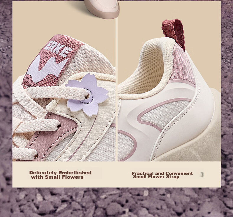 ERKE Women's Sneakers Summer 2026 New Breathable Casual Sports Shoes | Sugar Flavor 10