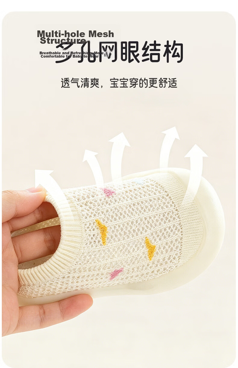 Aibao Baby Walking Shoes Summer Mesh Toddler Floor Shoes Soft Sole Indoor Non-Slip Sandals 2 Pairs Size 20 T351 10