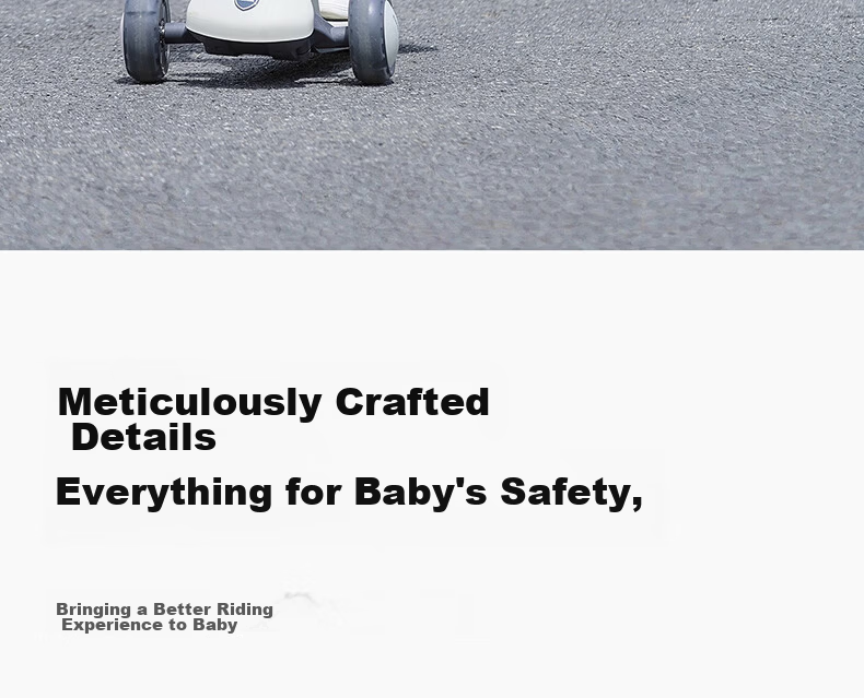 Maidomi Kids Scooter 1-3-6-12 Years Old Baby 2-in-1 Multifunctional Foldable Gravity Steering Music Flashing Wheels 3