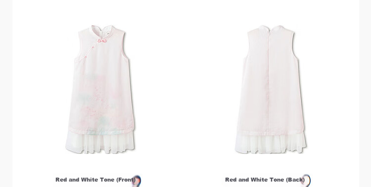 Balabala Girls Dress Children's Dress 2026 Summer New Baby New Chinese Style Qipao Dress Spliced Mesh Sweet 12