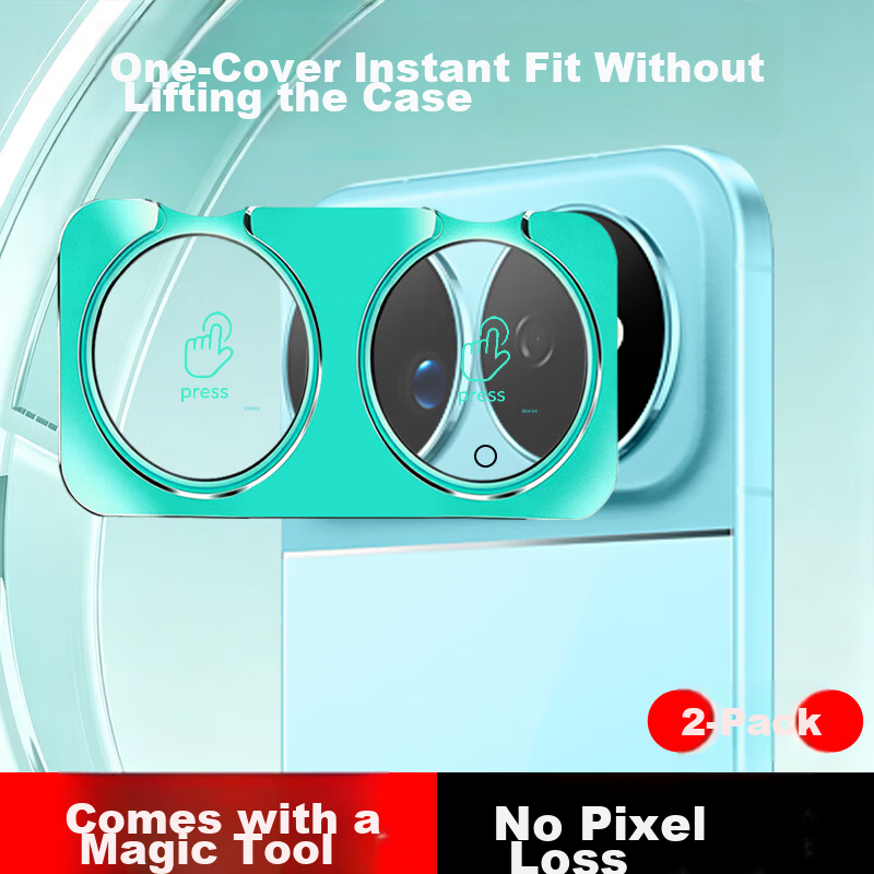 Fly Planet [2-Pack Instant Stick] Huawei Nova16 Ultra Lens Protector Huawei Nova16 Ultra Rear Camera Lens Protective Film Ultra Clear Anti-Scratch Tempered Glass Film