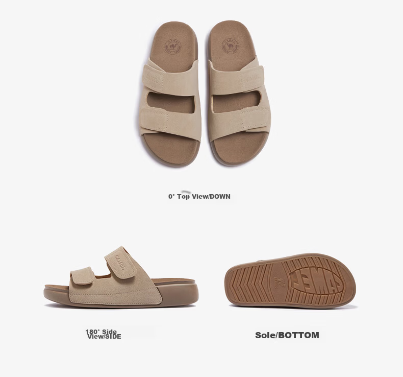 CAMEL Outdoor Soft Loafers 2.0 Thick Sole Velcro Birkenstock Sandals L26M504019 Brown (Suede) Size 39 8