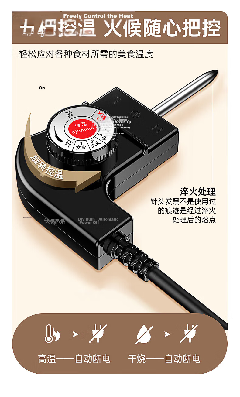 Yiduo Red Handle Round Non-Stick Korean BBQ Grill Pan for Outdoor Steak and Meat Cooking 10