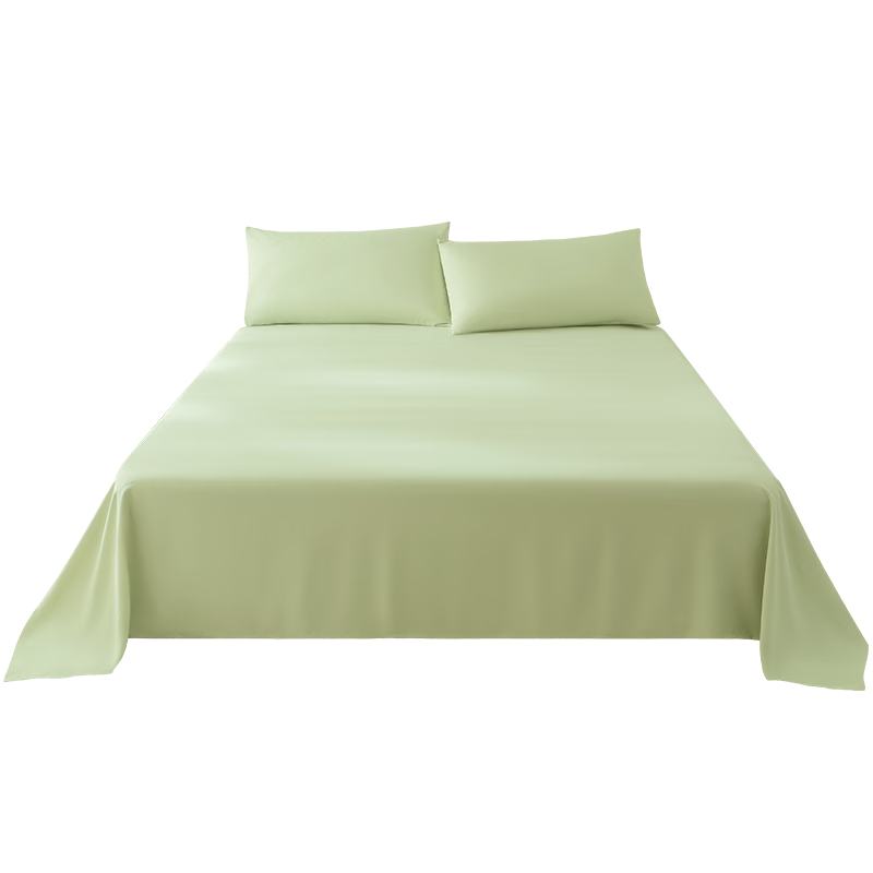 JD Original Xiao Jingyan Single Bed Sheet, 100g Soft And Silky, Class A Brushed Bed Cover, 230x250cm, Sprout Gree