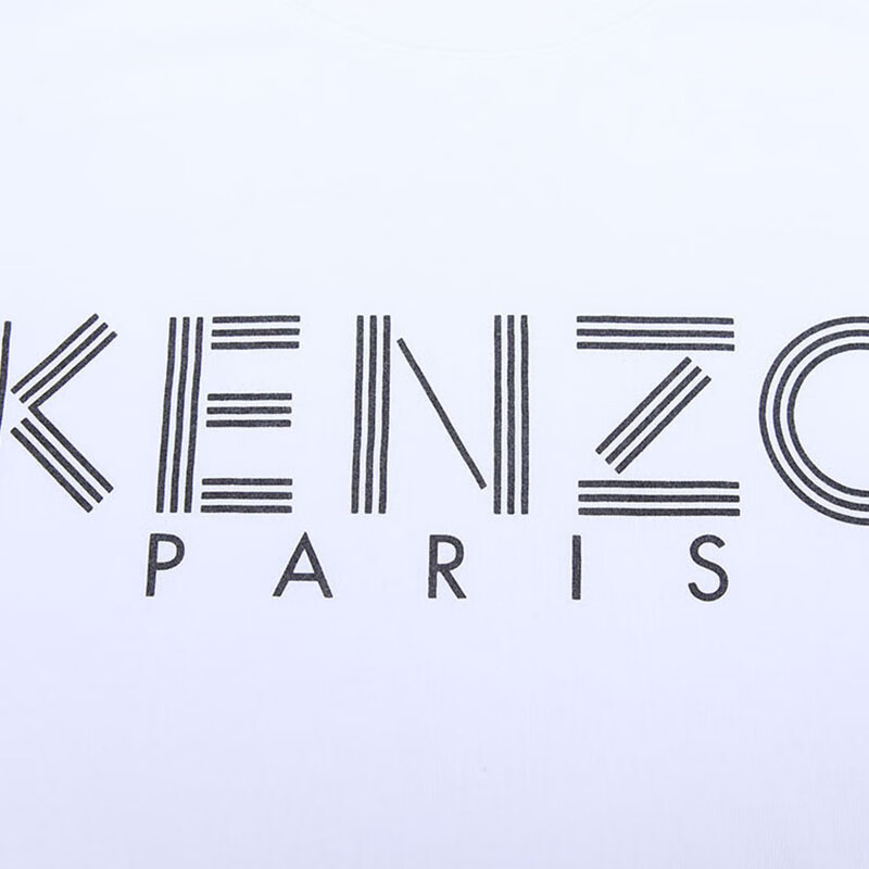 kenzo 高田贤三 男士白色logo图案棉质圆领短袖t恤 f00 5ts092 4sg 01