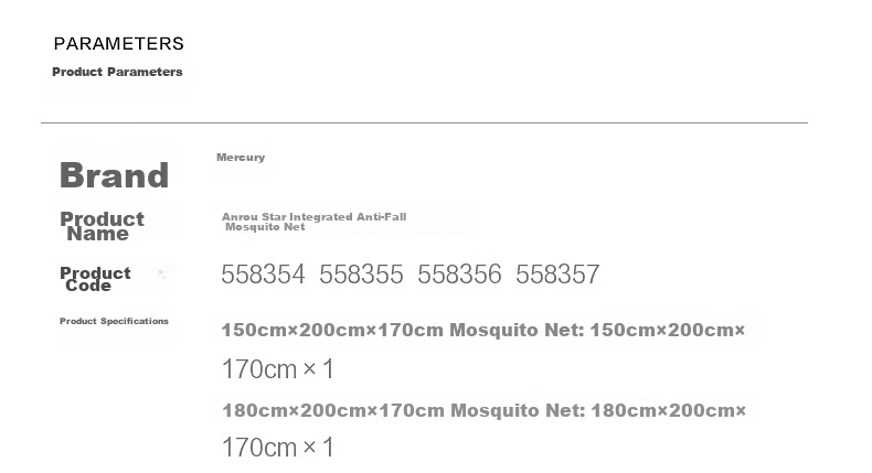 Shuixingjiafang Baby Fall Prevention Mosquito Net PRO Bed Guardrail Class A Three-Door Bedroom Home Mosquito Net 1.5x2 Meters [Bold Frame] 17