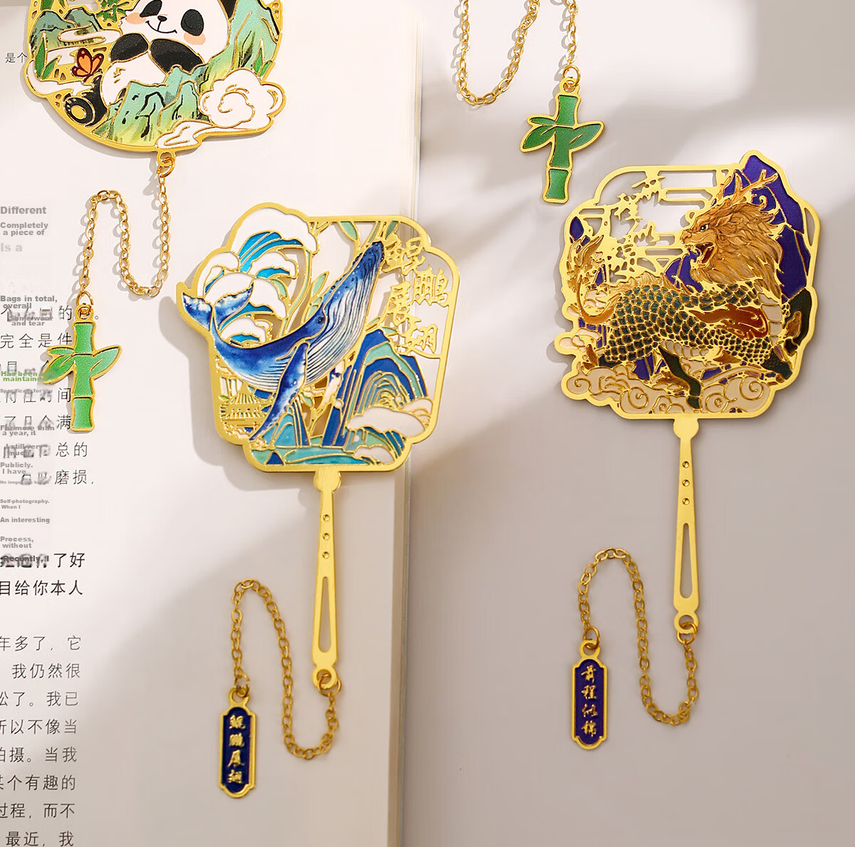 Palace Inside & Outside Forbidden City Cultural Creative Metal Roof Beast Bookmark Stationery Beijing Palace Museum Gift Box National Style Student Inspirational Graduation Souvenir Birthday Gift 9