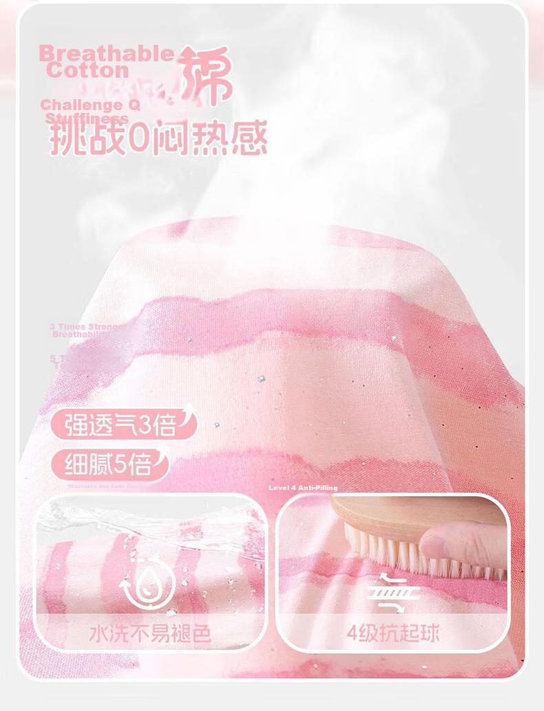 Disney Girls Summer Tie-Dye Short Sleeve Denim Mosquito-Proof Pants Set Photography Ni Purple + Winking Minnie Blue 120 3