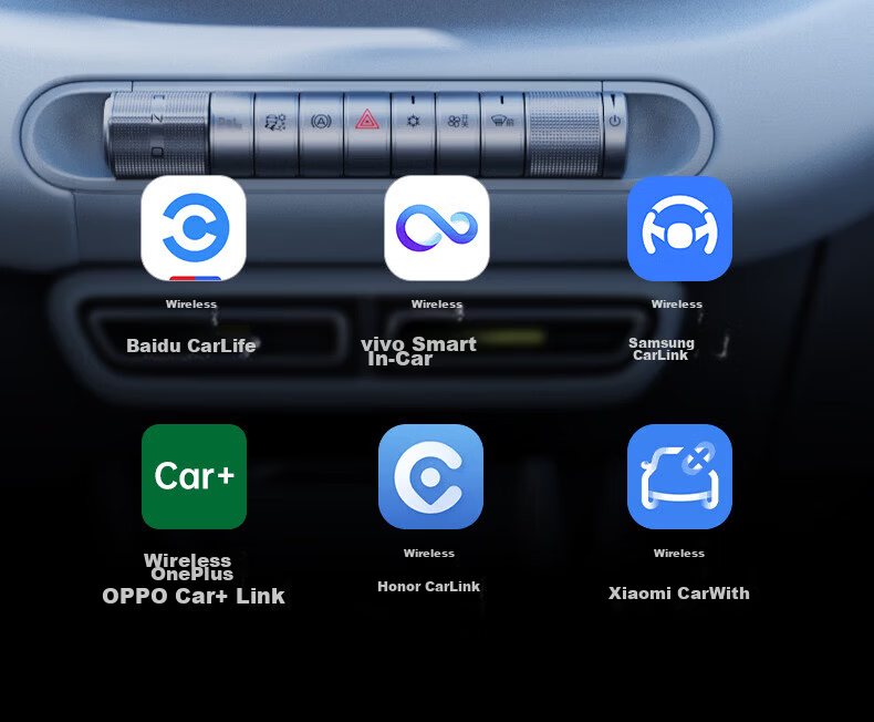 Luxianxing Wireless Box for Baidu CarLife Compatible with OPPO Honor Vivo Xiaomi Samsung Android Phone Connectivity Box 10