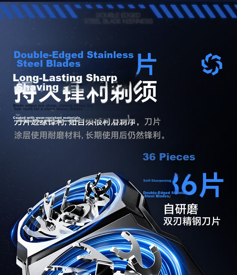 Skyworth Electric Shaver JA12 Mecha Series Portable Fast Charging Floating Blade Washable Men's Gift for Boyfriend Husband Father Graduation Gift 11