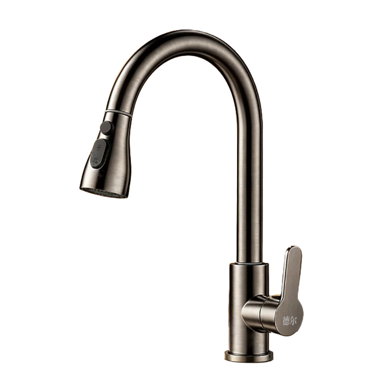 Del 28-Year Brand Kitchen Faucet Pull-Out Sink Mixer Hot and Cold Water 2-in-1 CPCL