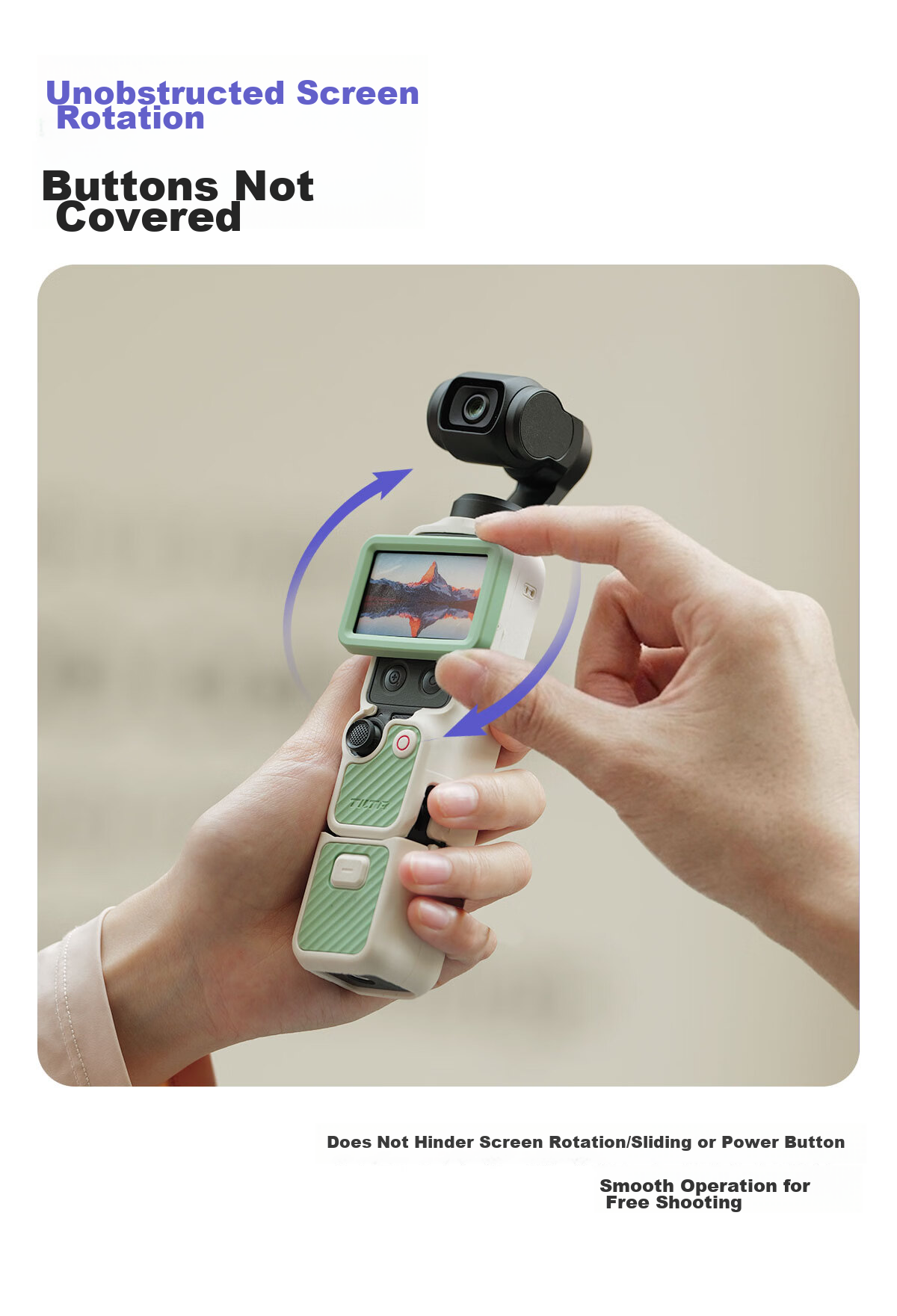 TILTA Iron Head Silicone Protective Case for DJI Pocket 4 - Scratchproof, Drop-resistant Camera Lens Screen Gimbal Cover, All-in-One Version 4