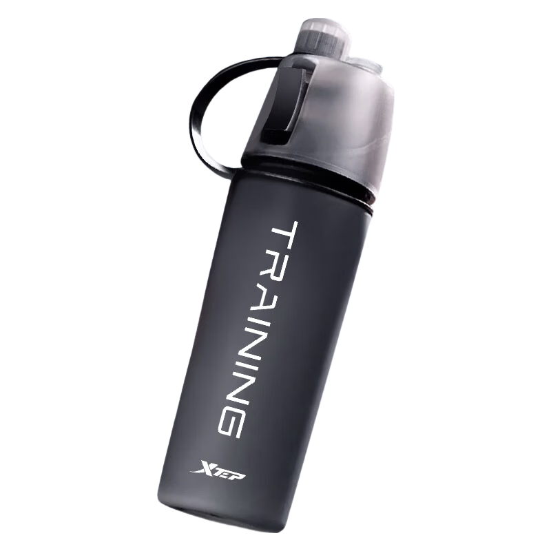 XTEP Spray Water Bottle for Men and Women, Cycling, Kids, Students, School Use, Portable Sports Water Flask, Summer