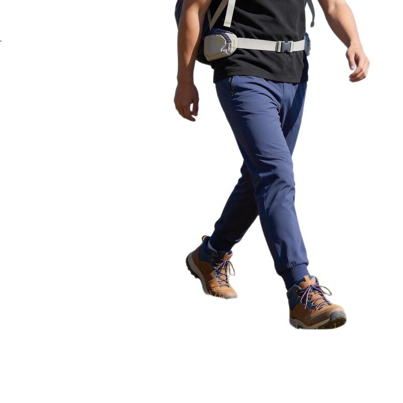 JD Jingzao Ultra-Light Breathable Summer Men's Sports Quick-Dry Pants 2026 Thin Casual Pants Navy Blue L