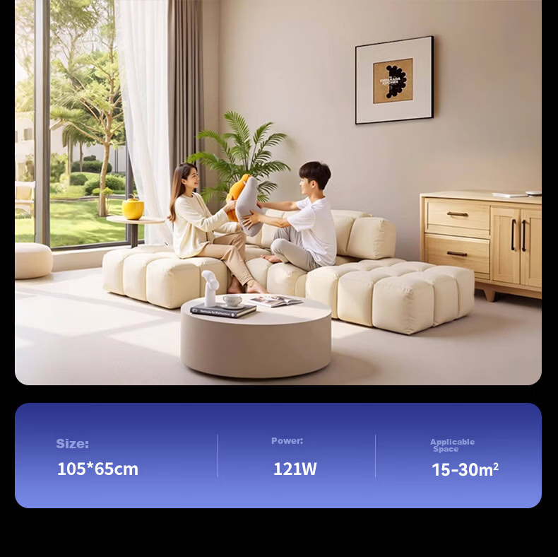 AUX American Pure Eye Protection AI Voice Smart Living Room Ceiling Light LED Main Light Luxury Crystal Modern Minimalist 36