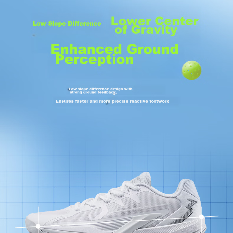 361° Sai Dian Pickleball Shoes Men's Sports Shoes Summer New Professional Training Shoes Cushioning Rebound 672624403-1 12