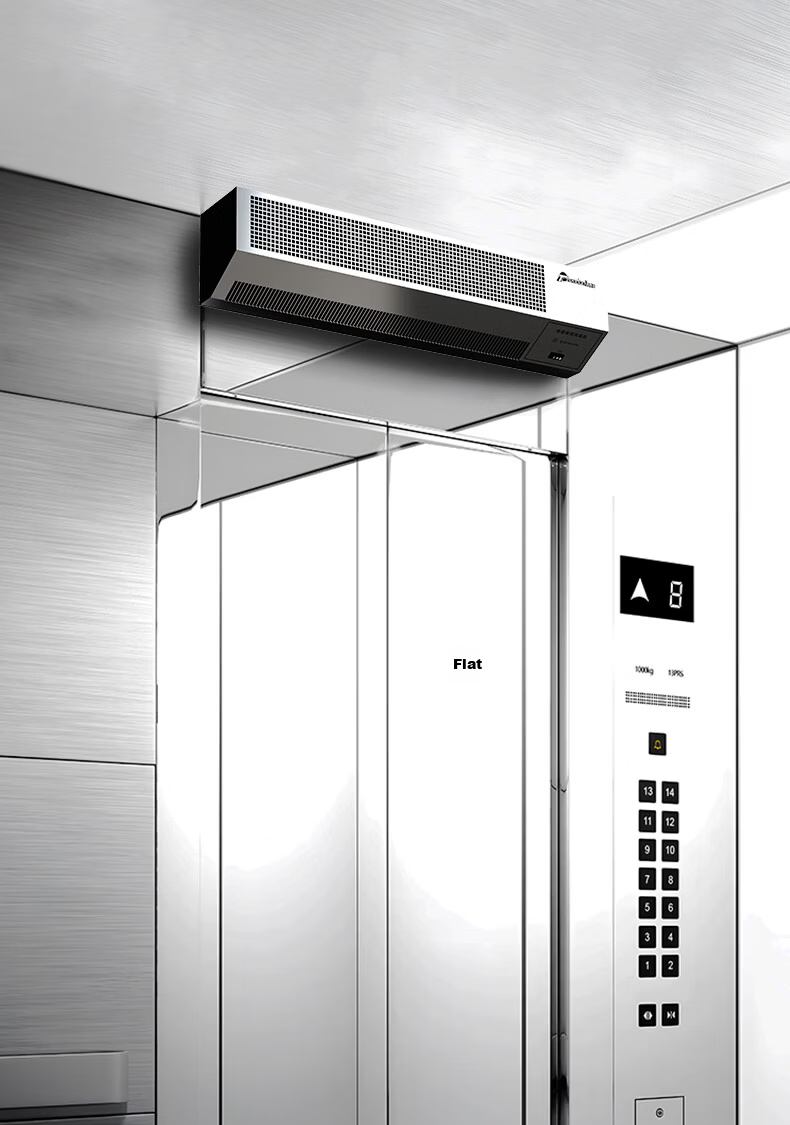 Theodore Elevator Cabin Fan Air Curtain with Human Sensor White Button Model 9
