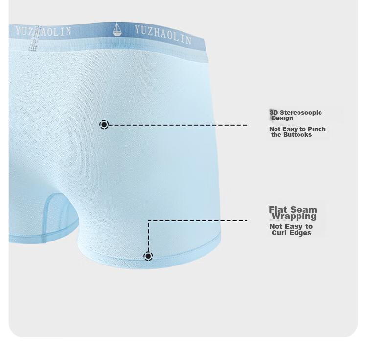 Yuzhaolin Youth Ice Silk Boys' Underwear, Adolescent Boxer Shorts for Middle and High School Boys 22