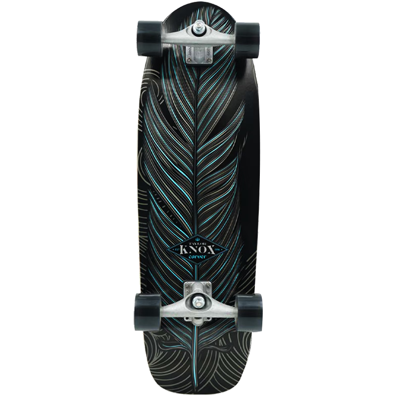 Carver Land Surfboard [Gift Box Edition] Taylor Knox Signature "Red Feather" 31.25-inch PU Truck