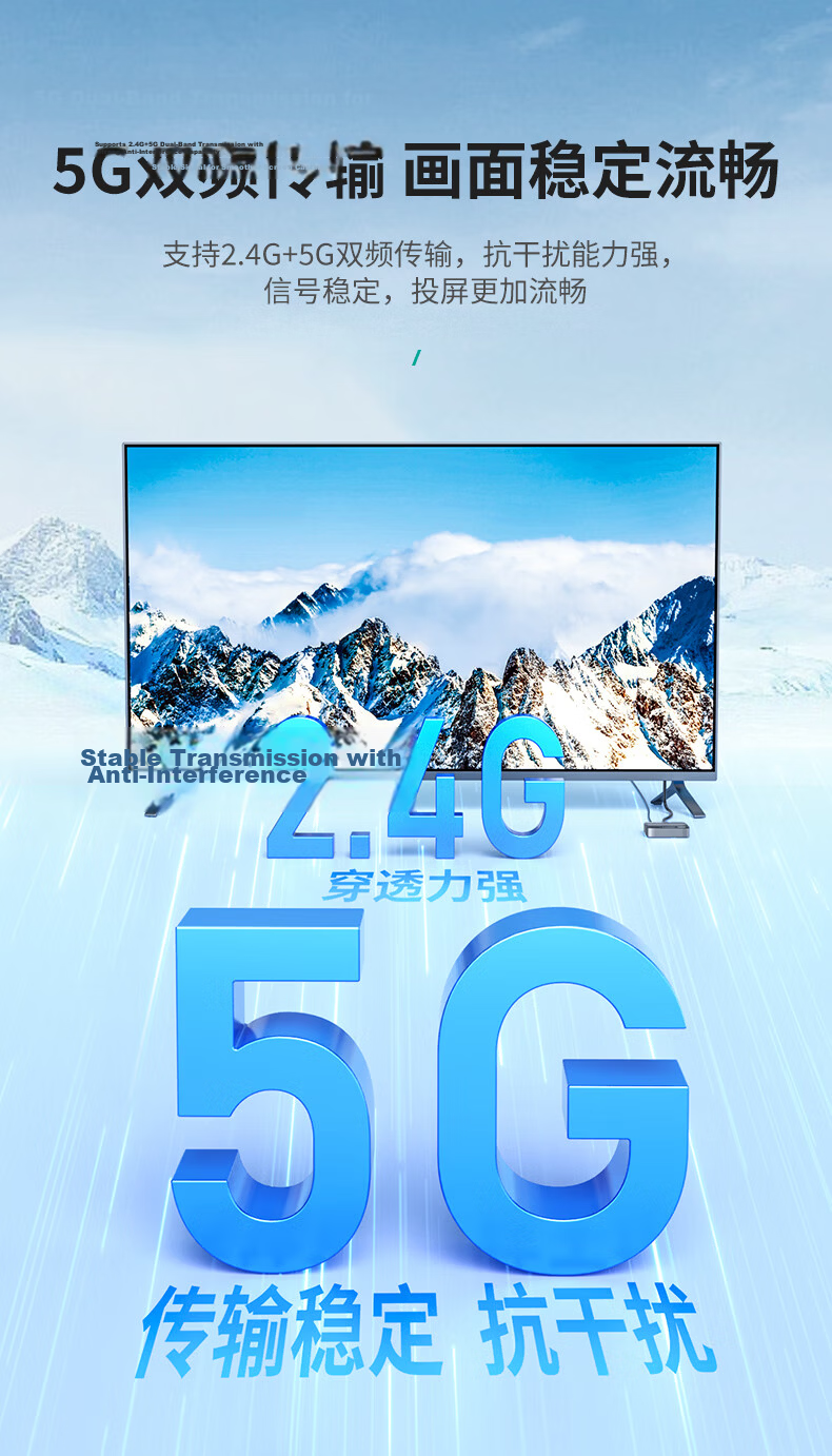 MT-viki HDMI Wireless Screen Mirroring Device HD Conference Screen Sharing Multi-Receiver Laptop to TV Projector MT-WX1 6