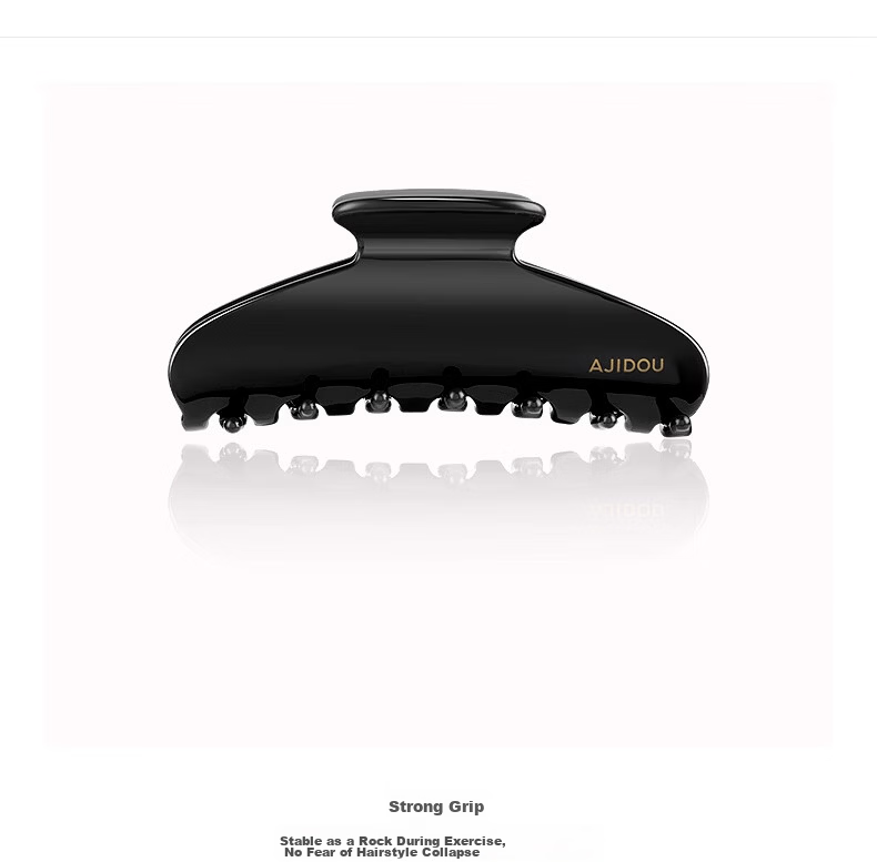 AJIDOU Acetate Hair Clip for Women Large Black Shark Clip for Updo Back Hair Stylish Gift 3