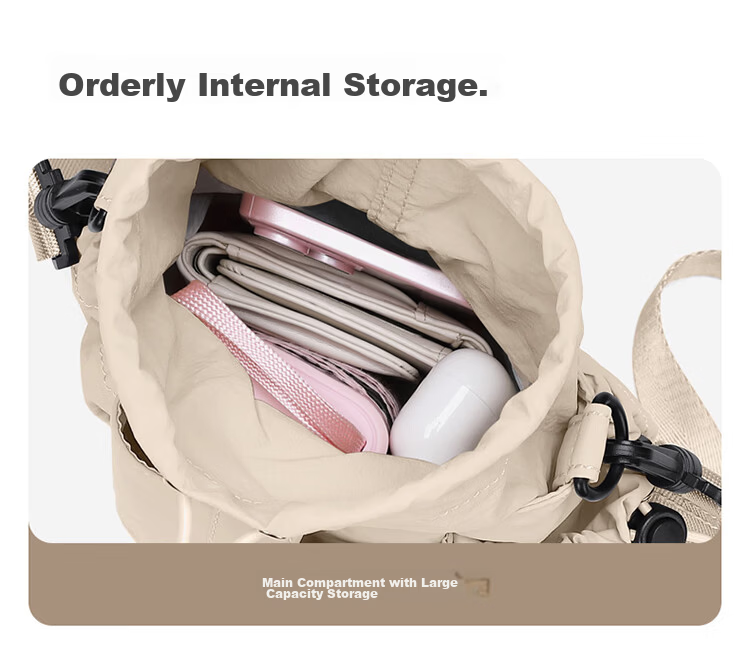 GOLF Fashion Crossbody Bag for Women Casual Shoulder Bag Sports Cycling Phone iPad Bag Water Bottle Drawstring Small Sling Bag Water-Resistant 15