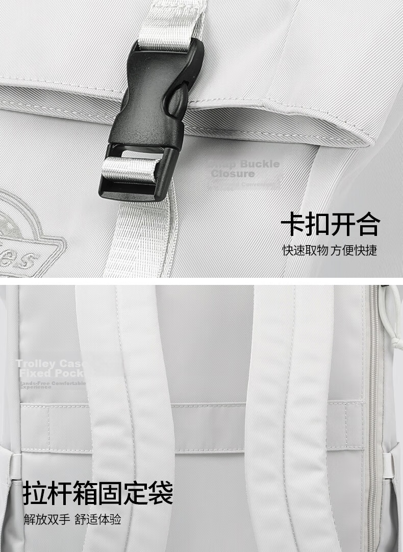 Dickies Backpack Unisex College Student School Bag Commuter Laptop Bag Large Capacity Sports Travel Outdoor Bag 2026 New 12
