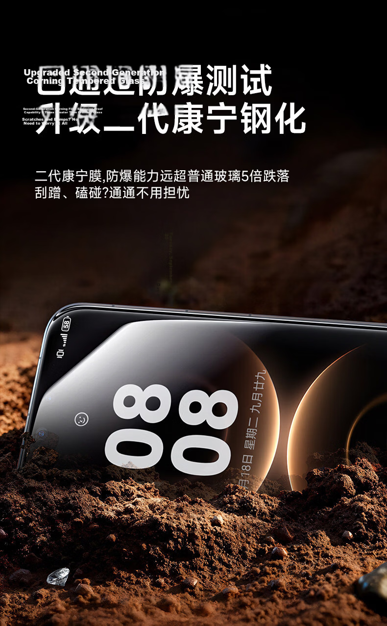 First Guard AR Anti-Reflective Eye Protection Film | Value Pack of 2 for Huawei Pura80 Tempered Glass Screen Protector Anti-Blue Light Drop Resistant Full Coverage HD Glass Film 20
