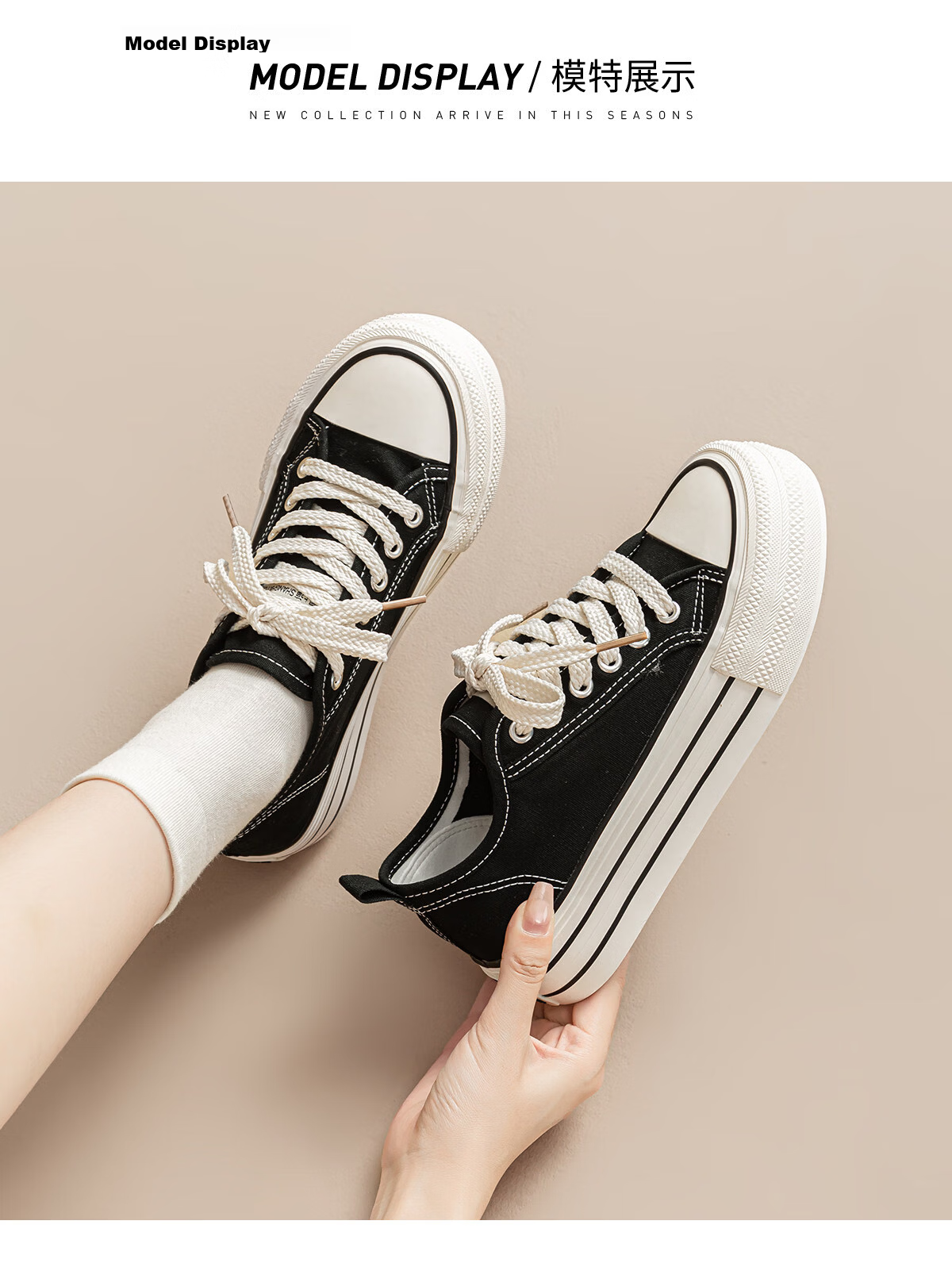 Warrior Official Canvas Shoes Women 2026 Summer Breathable Thick Sole Sneakers Classic Casual Low-top Cloth Shoes for Women 14
