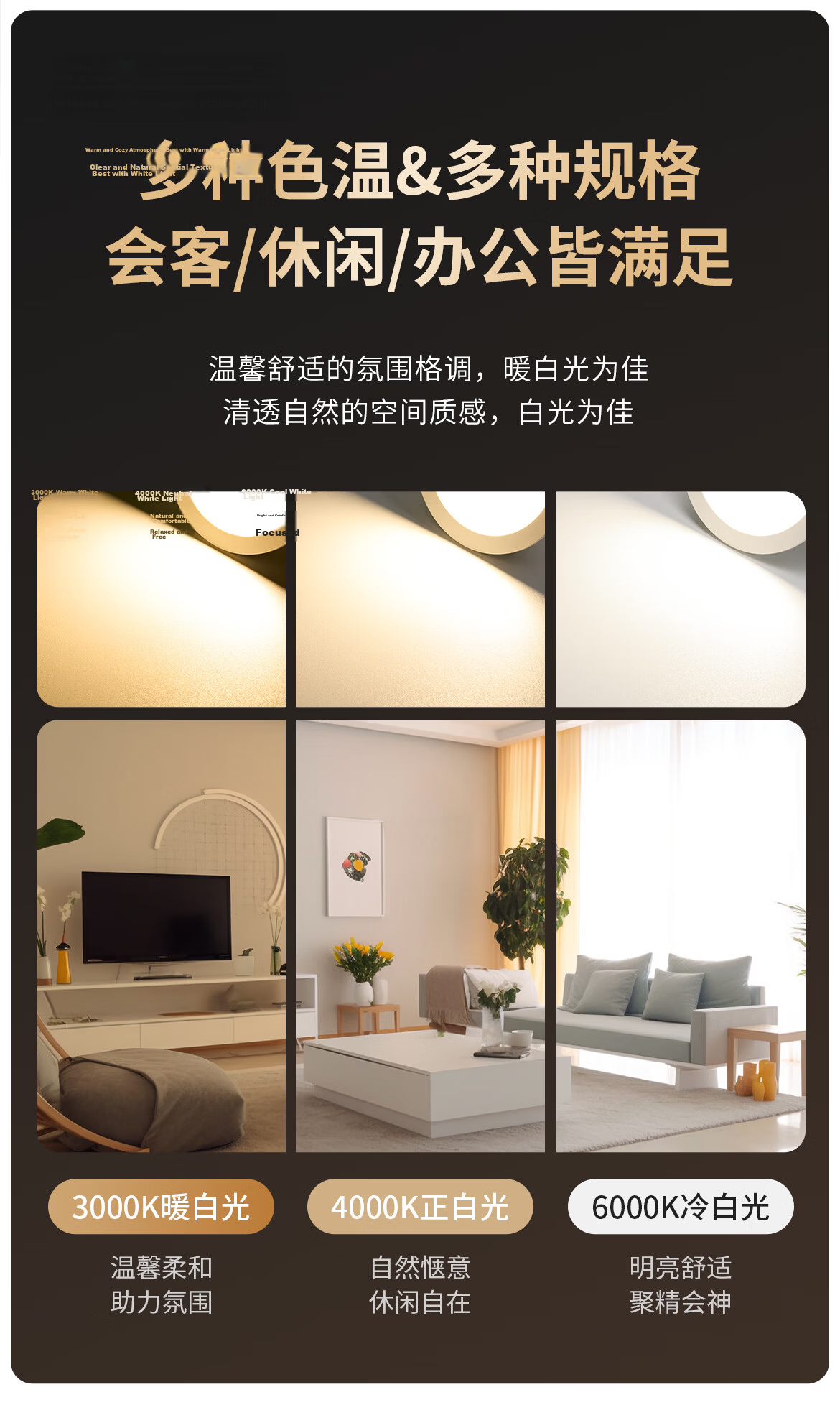 DELIXI LED Downlight Living Room Corridor Ceiling Light Ultra-thin Recessed Hole Light 4W Cool White 75mm Cutout Size 8