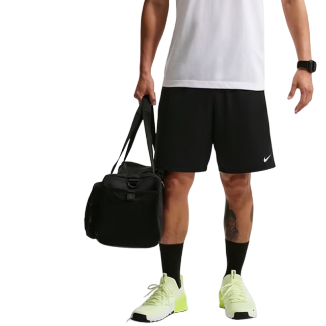 NIKE Men's Athletic Shorts, 9-Inch Knee-Length, Unlined, Breathable And Quick-Drying for Summer, IF2183-010 Black XL