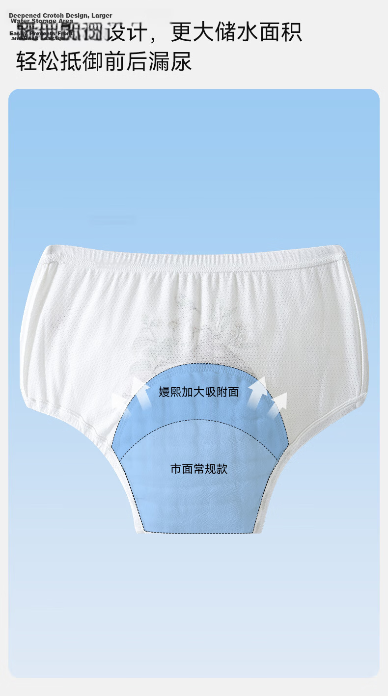 EMXEE Potty Training Pants Unisex Baby Diaper Training Underwear Washable Toddler Waterproof Pants 15